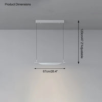 lustre moderne à gradation pour éclairage suspendu élégant