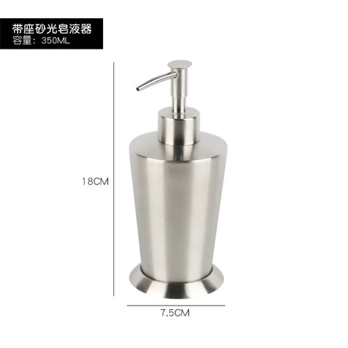 distributeur de savon liquide en acier inoxydable pour salle de bain - vue 21 sur 20