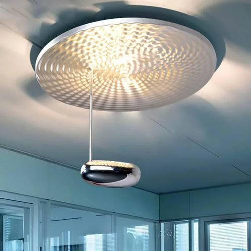 lustre italien moderne minimaliste créatif réflexion diffuse haricot lumière - vue 3 sur 10