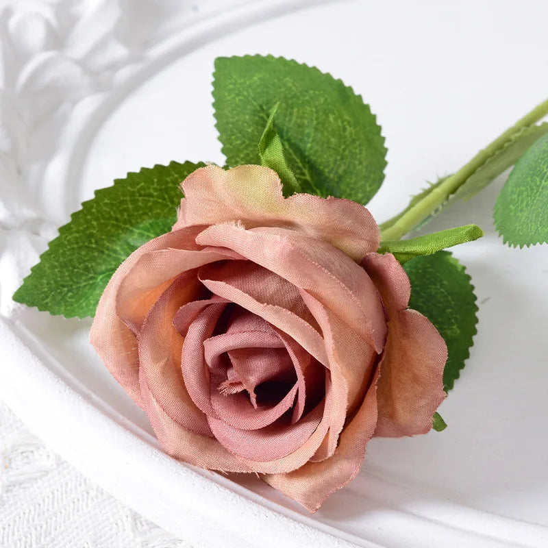 rose artificielle en soie pour décoration de mariage et événements - vue 9 sur 28