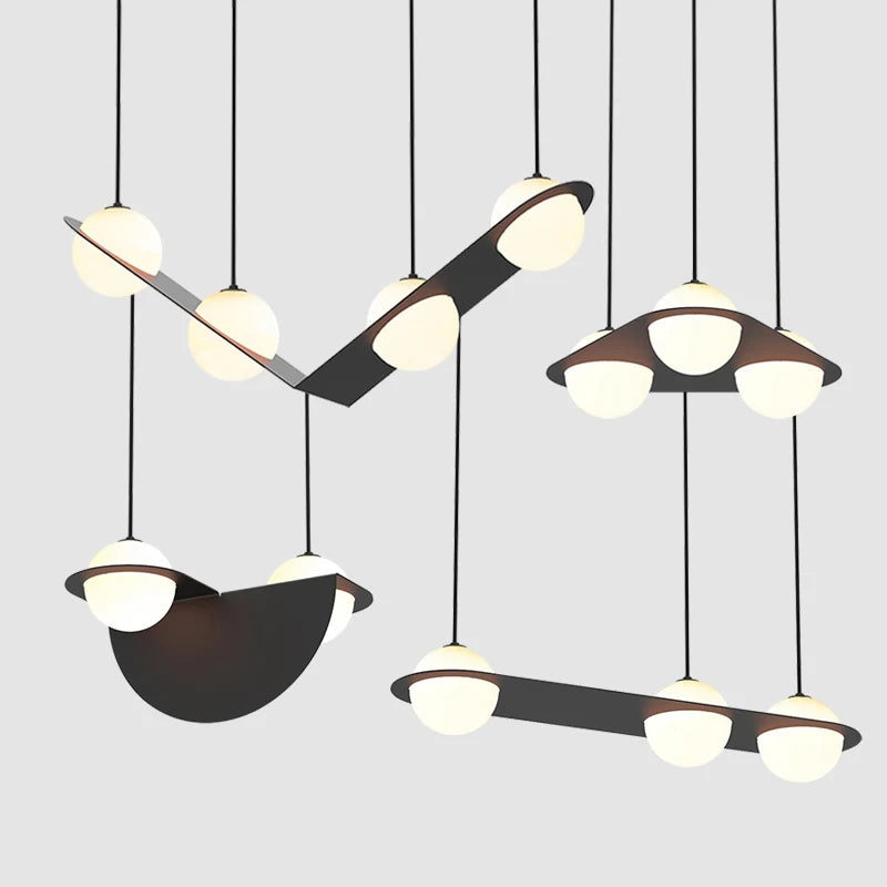 suspension créative minimaliste à géométrie pour espaces commerciaux - vue 3 sur 11