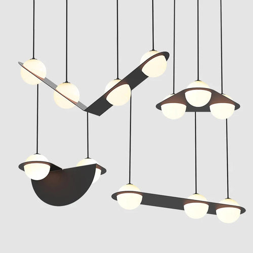 suspension géométrique minimaliste pour espaces commerciaux modernes - vue 3 sur 11