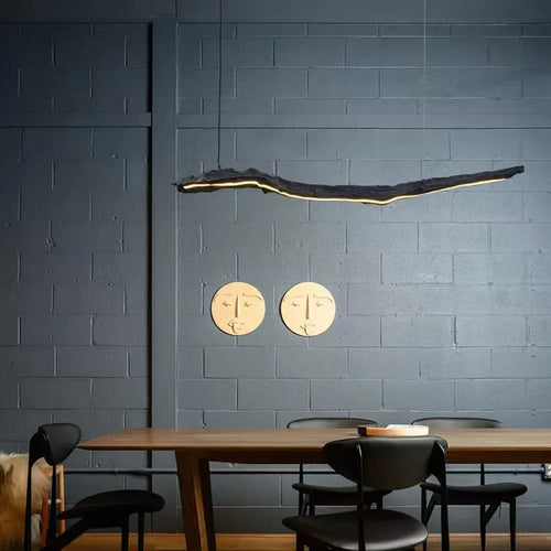 lustre nordique design wabi-sabi pour restaurant et bureau - vue 3 sur 8