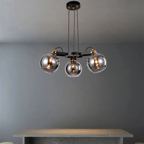 lustre nordique simple et luxueux pour éclairage intérieur - vue 7 sur 8