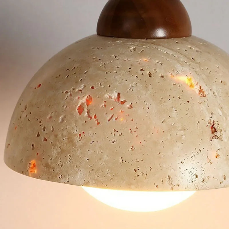 suspension led en pierre naturelle avec cordon réglable - vue 5 sur 13