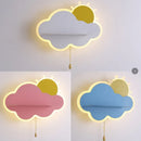 applique murale led décorative pour chambre de bébé nuage et soleil