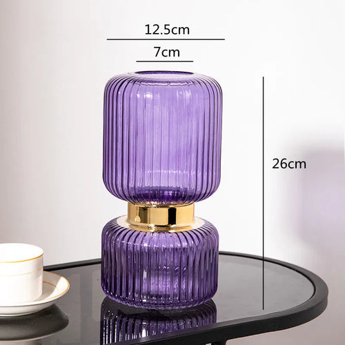 vase en verre transparent pour fleurs et décoration hydroponique - vue 11 sur 10