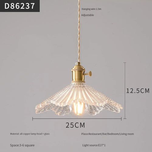 suspension moderne en laiton et verre pour intérieur - vue 25 sur 30