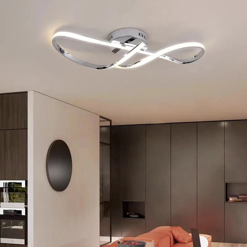 Plafonnier moderne à LEDs lumières pour salon chambre plafonnier étude cuisine intérieur décoration de la maison - vue 3 sur 8