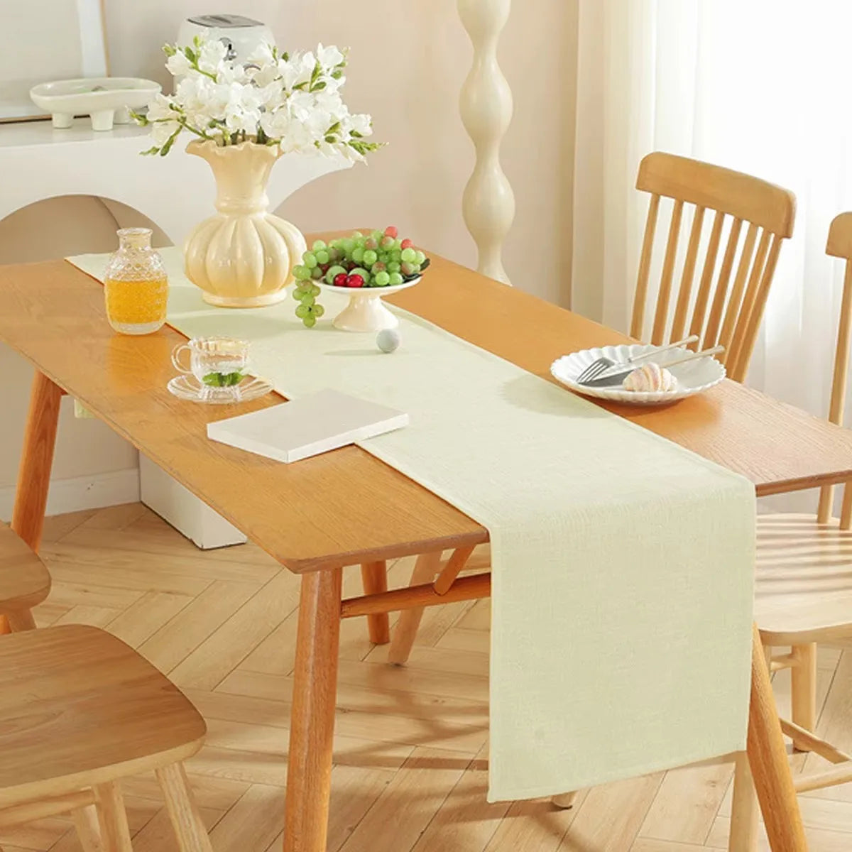 Chemin de table noel rouge polyester uni infroissable