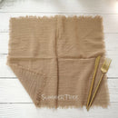 Serviette de table gaze de coton style rustique