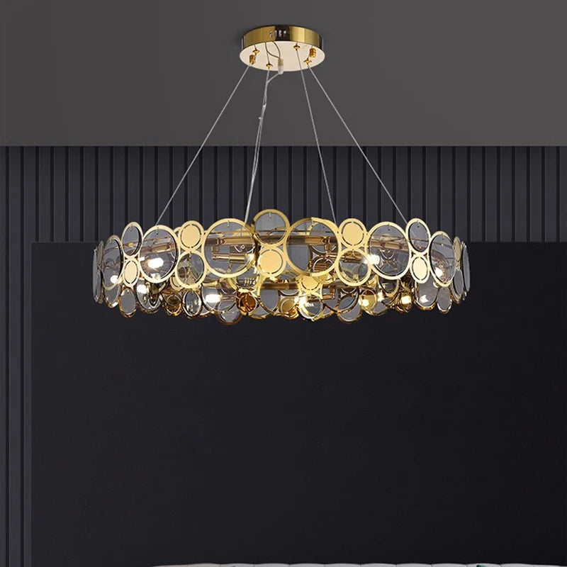 lustre moderne led de luxe pour éclairage intérieur - vue 4 sur 16