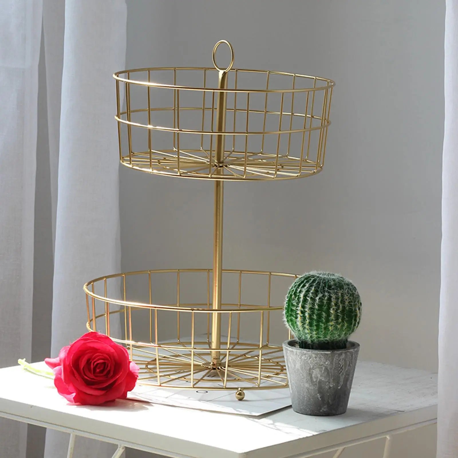 paniers à fruits et bol à pain décoratif pour cuisine et table - vue 6 sur 7