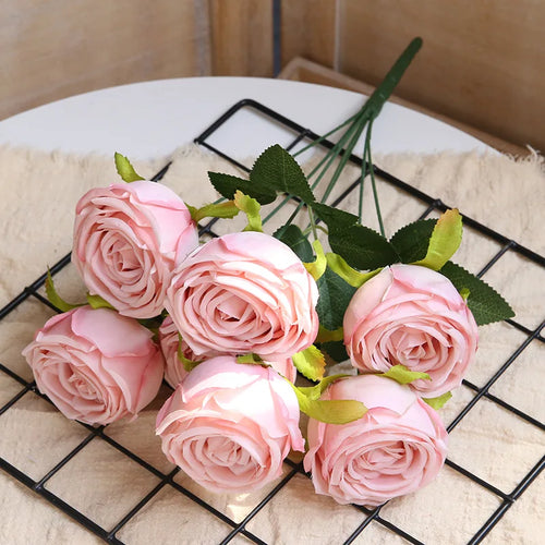 bouquets de roses artificielles pour décoration de mariage et artisanat - vue 11 sur 17