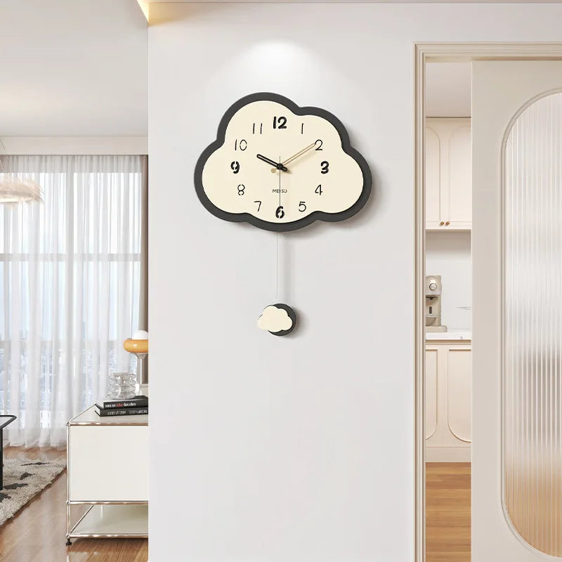 horloge nuage rétro créative décoration simple et légère - vue 6 sur 7