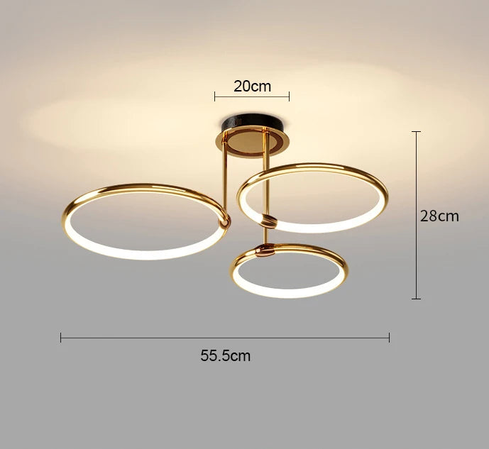 lustre led en silicone pour décoration intérieure élégante et moderne - vue 8 sur 9