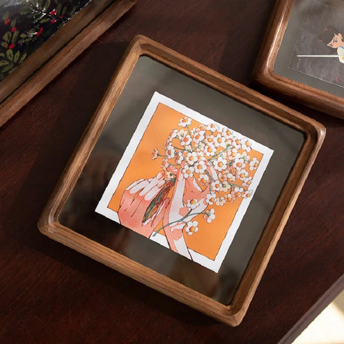 cadre photo double face en bois et verre pour décoration intérieure - vue 5 sur 6