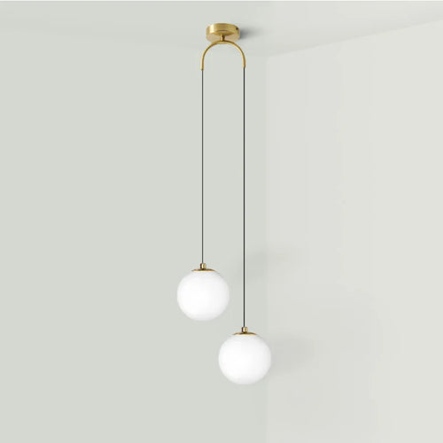 Suspension LED en verre moderne nordique pour salle à manger chambre lustre en or luminaires intérieur Restaurant Bar décor lampe suspendue - vue 3 sur 9
