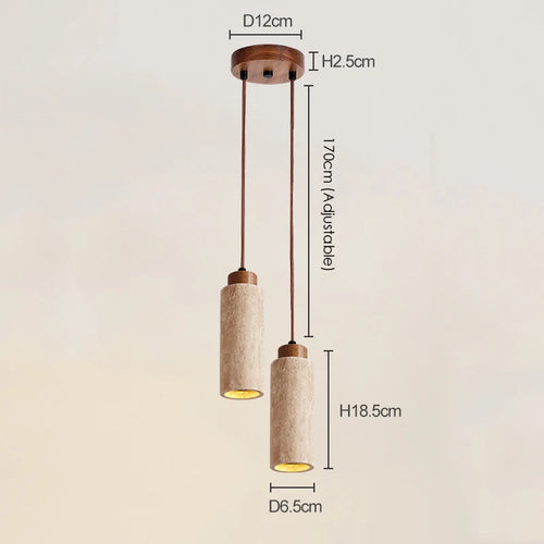 ensemble de 3 suspensions wabi sabi naturelles led - vue 14 sur 14