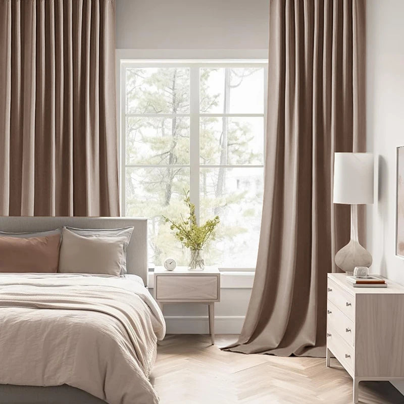 Rideau uni moderne pour salon et chambre fenetre - vue 1 sur 10