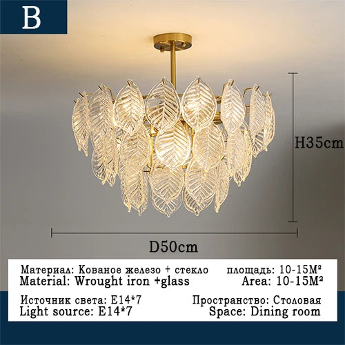 lustre moderne en verre pour décoration intérieure élégante et raffinée - vue 11 sur 11
