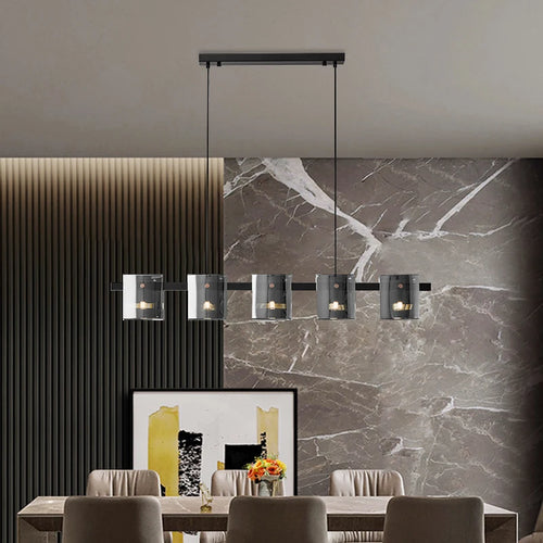 lustre à led postmoderne en cristal pour intérieur élégant - vue 6 sur 10
