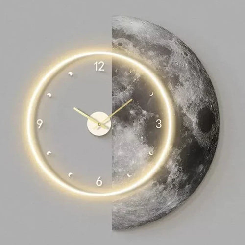 horloge murale à led design moderne pour décoration intérieure - vue 2 sur 10