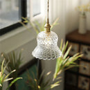 suspension en verre transparent pour éclairage moderne et élégant