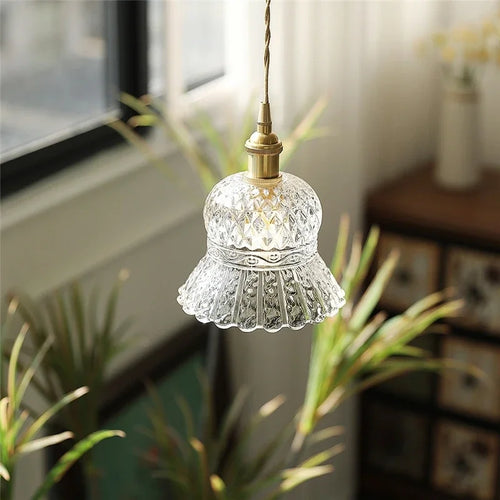 suspension en verre transparent pour éclairage moderne et élégant - vue 3 sur 9