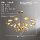 lustre en cristal moderne en cuivre pour éclairage intérieur
