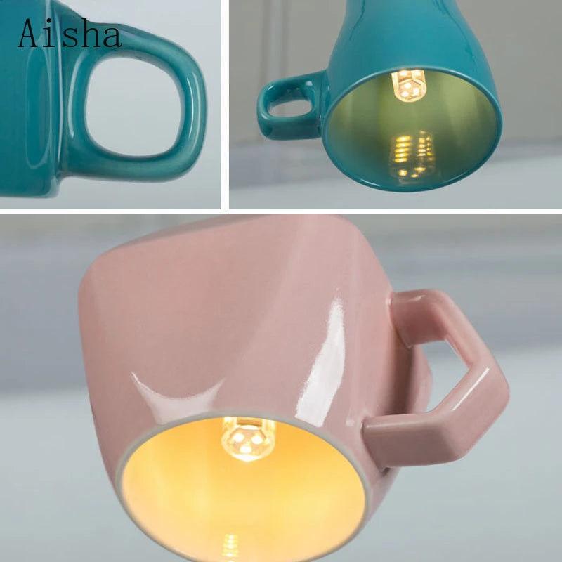 Suspension en céramique avec tasse de thé et théière - vue 3 sur 15