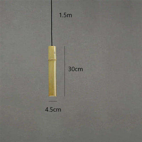 suspension en bambou style minimaliste chinois led