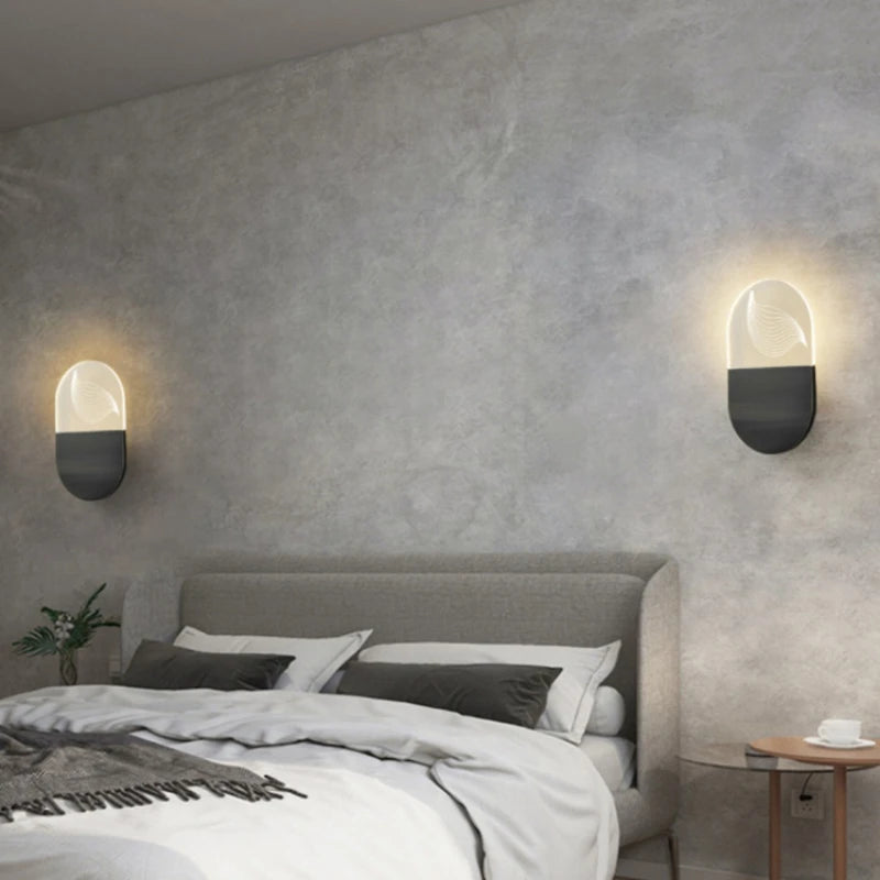 applique murale led minimaliste en cuivre pour intérieur élégant - vue 4 sur 8