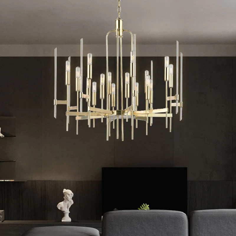 lustre de luxe post-moderne nordique pour restaurant et villa - vue 3 sur 8