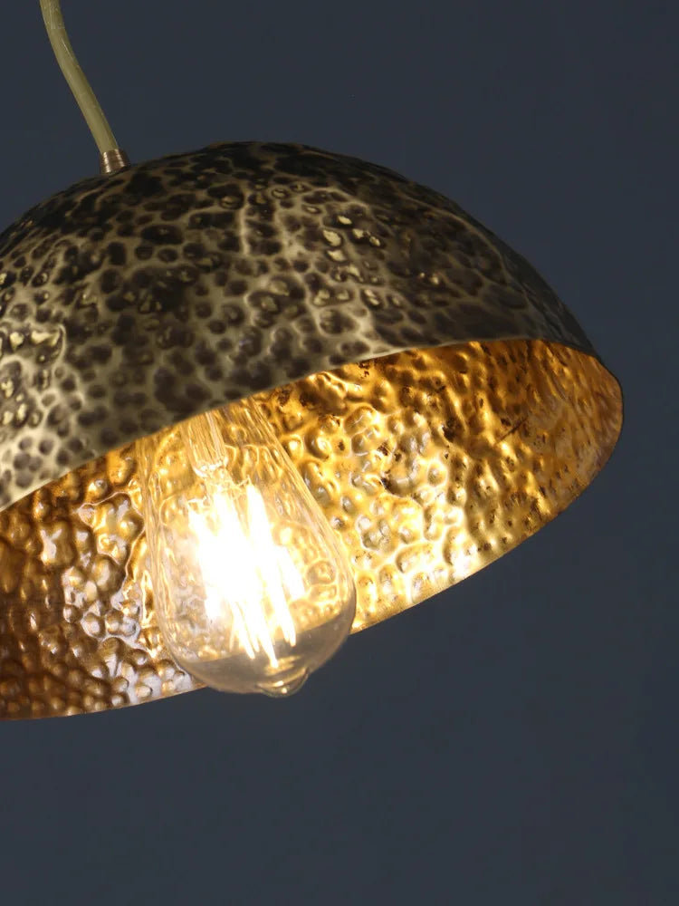 lustre décoratif chinois en cuivre pour ambiance zen - vue 5 sur 14