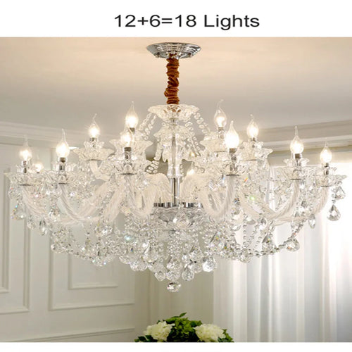 lustre moderne en cristal design pour décoration intérieure - vue 11 sur 17