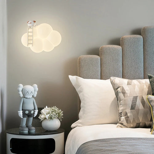 applique murale nuage créatif avec télécommande pour enfants - vue 5 sur 8