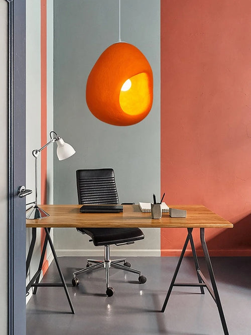 suspension style nordique wabi sabi led pour café - vue 2 sur 7