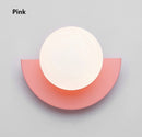 Applique murale LED demi-cercle nordic Macaron
