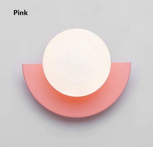 Applique murale LED demi-cercle nordic Macaron - vue 9 sur 10
