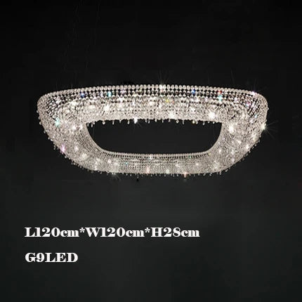lustre en cristal décoratif pour éclairage intérieur élégant - vue 12 sur 15