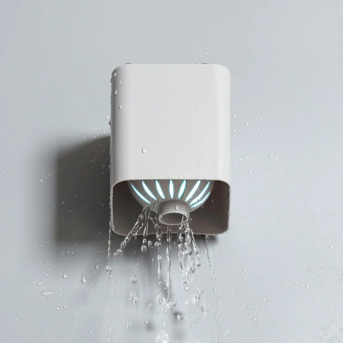 brosse wc à poils longs avec support de séchage mural - vue 5 sur 10