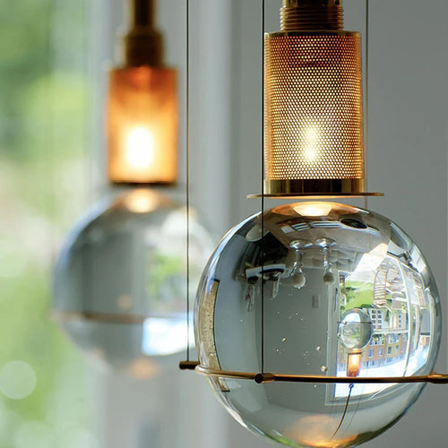 lustre moderne en verre pour décoration intérieure élégante - vue 4 sur 7