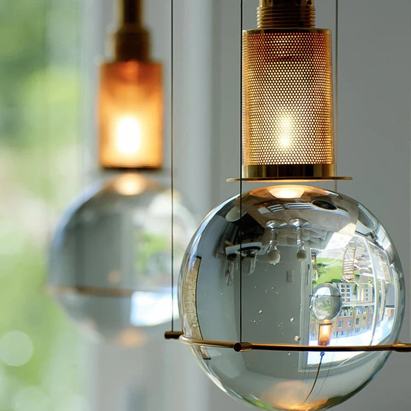 lustre moderne en verre pour décoration intérieure élégante - vue 4 sur 7