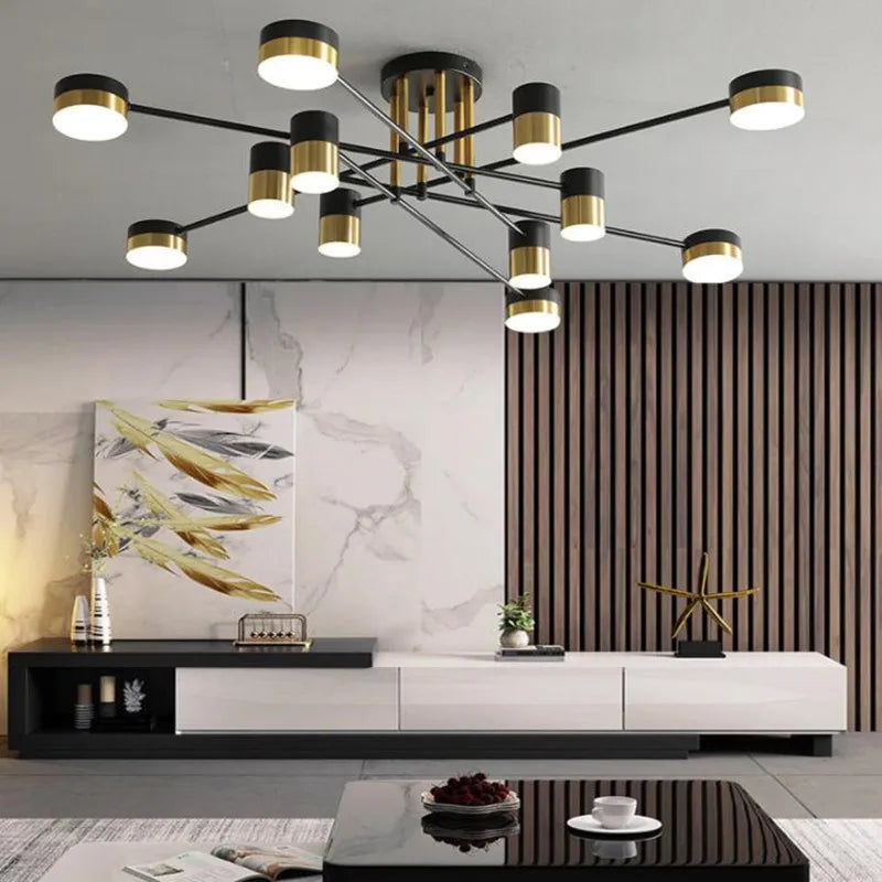 lustre à led design nordique moderne pour intérieur - vue 6 sur 11