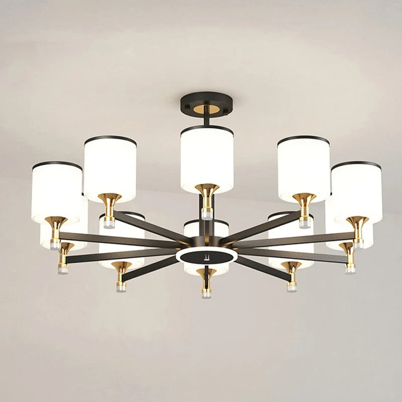 lustre nordique 15 têtes design moderne luxe pour intérieur lumineux - vue 4 sur 16