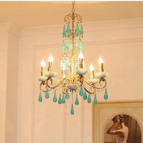 lustre créatif en forme de goutte pour décoration moderne - vue 3 sur 7