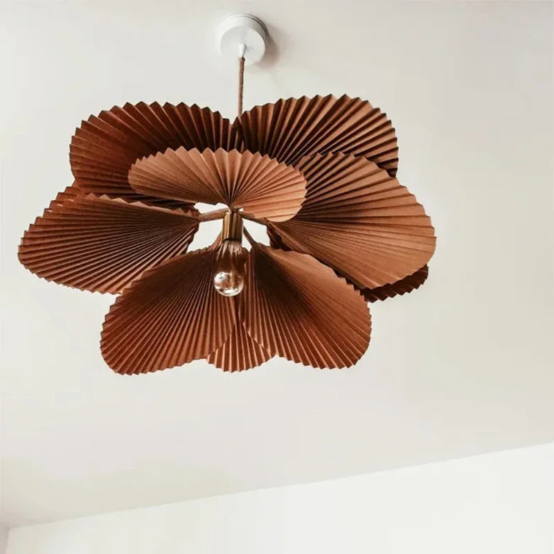 suspension wabi sabi japonaise luminaire décoratif artistique fleur - vue 3 sur 9