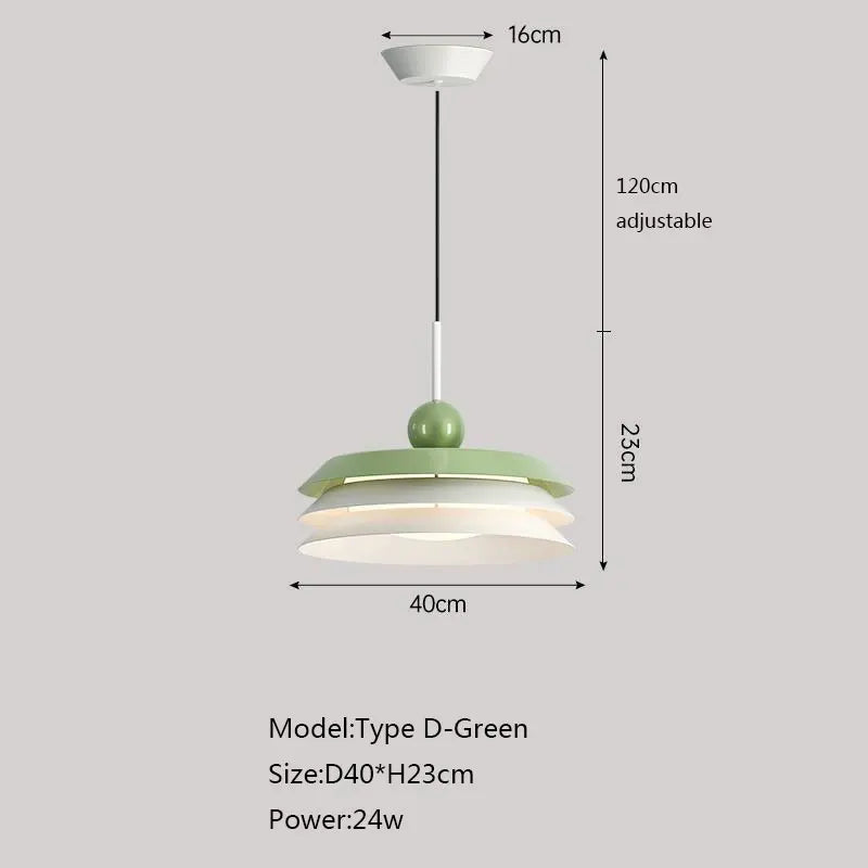Suspension nordique led décoration maison éclairage intérieur - vue 18 sur 18