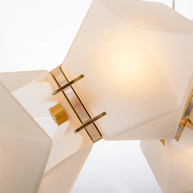 2024 Modern LED Chandelier Nordic Home Decoration  Club Front Desk Hanging Light Office Restaurant Ceiling Chandelier - vue 4 sur 12